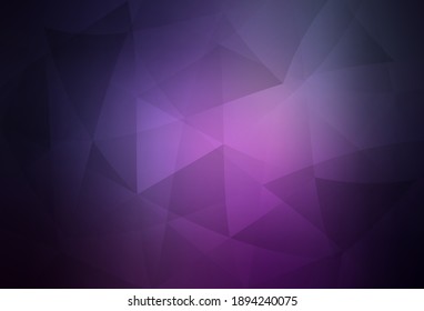Dark Purple, Pink vector polygonal template. A completely new color illustration in a polygonal style. Template for cell phone's backgrounds.