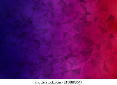 Dunkelviolett, rosafarbene, polygonale Vektorvorlage. Eine komplett neue Farbgrafik im polygonalen Stil. Neues Design für Ihr Unternehmen.