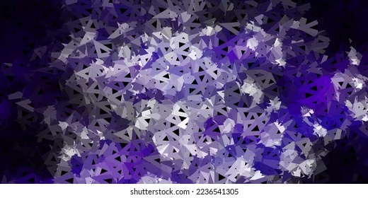 Dark purple, pink vector polygonal background. Mosaic colorful illustration with triangle concept. Smart pattern for websites.