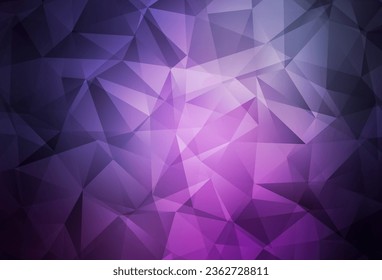 Púrpura oscuro, fondo poligonal vector rosado. Una ilustración de color completamente nueva en un estilo poligonal. Patrón para el fondo de un libro de marca.