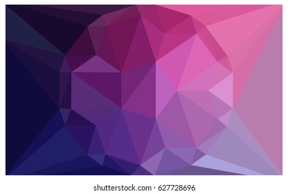 Dark Purple, Pink vector polygonal illustration, which consist of triangles with a gemstone in center. Triangular design of a huge diamond for your business. Creative geometric background of gems.