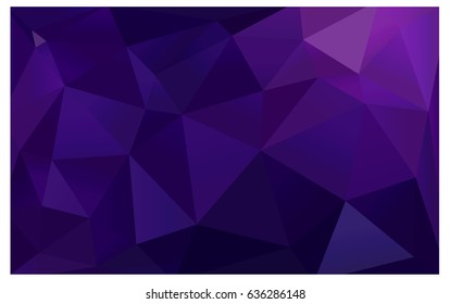 Dark Purple, Pink vector polygonal illustration, which consist of triangles. Triangular pattern for your business design. Geometric background in Origami style with gradient. 