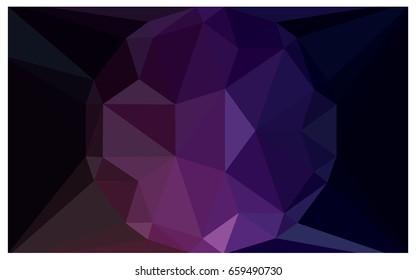 Dark Purple, Pink vector polygonal illustration, which consist of triangles with a gemstone in center. Triangular design of a huge diamond for your business. Creative geometric background of gems.