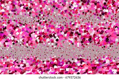 Dark Purple, Pink vector polygonal illustration consisting of rectangles. Rectangular design for your business. Creative geometric background in origami style with gradient.