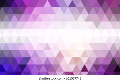 Dark Purple, Pink vector polygonal pattern. A sample with polygonal shapes. Brand-new style for your business design.