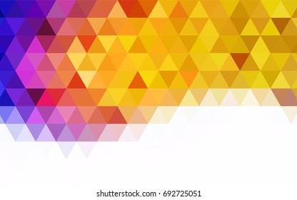Dark Purple, Pink vector polygonal template. Glitter abstract illustration with an elegant design. Brand-new design for your business.