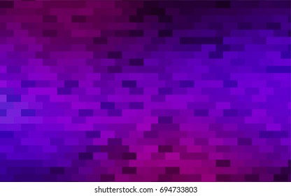 Dark Purple, Pink vector polygonal illustration, which consist of rectangles. Rectangular pattern for your business design. Geometric background in Origami style with gradient. 
