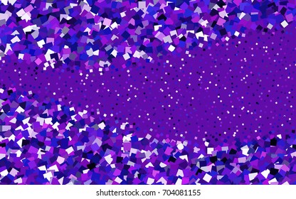 Dark Purple, Pink vector polygonal illustration, which consist of rectangles. Rectangular pattern for your business design. Geometric background in Origami style with gradient. 