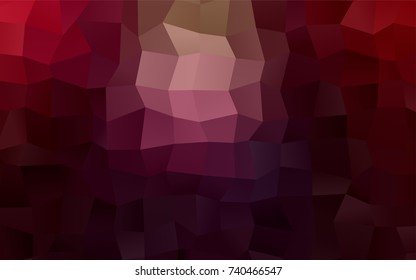 Dark Purple, Pink vector polygonal illustration, which consist of rectangles. Rectangular pattern for your business design. Geometric background in Origami style with gradient. 