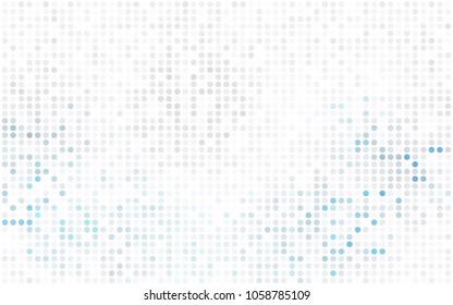 Dark Purple, Pink vector red banner with set of circles, dots. Donuts Background. Creative Design Template. Technological halftone illustration.