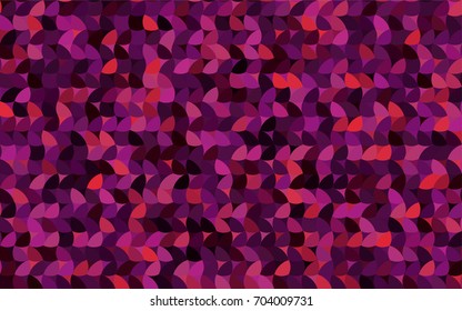 Dark Purple, Pink vector red banner with set of circles, dots. Donuts Background. Creative Design Template. Technological halftone illustration.