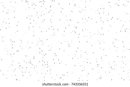 Dark Purple, Pink vector red banner with set of circles, dots. Donuts Background. Creative Design Template. Technological halftone illustration.