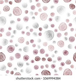 Dark Purple, Pink vector seamless doodle bright pattern. Colorful abstract illustration with flowers in doodle style. Brand-new style for your business design.