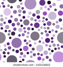 Dark Purple, Pink vector seamless cover with spots. Blurred decorative design in abstract style with bubbles. Completely new template for your brand book.