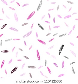 Dark Purple, Pink vector seamless template with circles. Blurred bubbles on abstract background with colorful gradient. Pattern can be used as texture of wallpapers.