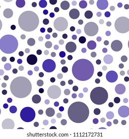 Dark Purple, Pink vector seamless texture with disks. Abstract illustration with colored bubbles in nature style. Pattern can be used as texture of wallpapers.