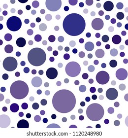 Dark Purple, Pink vector seamless backdrop with dots. Glitter abstract illustration with blurred drops of rain. Completely new template for your brand book.