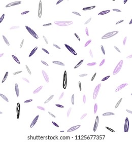 Dark Purple, Pink vector seamless template with circles. Modern abstract illustration with colorful water drops. Pattern can be used as texture of wallpapers.