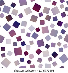 Dark Purple, Pink vector seamless layout with lines, rectangles. Beautiful illustration with rectangles and squares. Pattern for commercials.