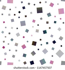 Dark Purple, Pink vector seamless backdrop with rectangles, squares. Decorative design in abstract style with rectangles. Best design for your ad, poster, banner.