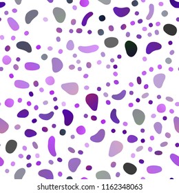 Dark Purple, Pink vector seamless background with bubbles. Colorful illustration with blurred circles in nature style. Pattern for design of window blinds, curtains.