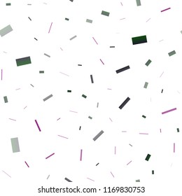 Dark Purple, Pink vector seamless texture in rectangular style. Rectangles on abstract background with colorful gradient. Pattern for commercials.