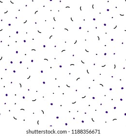 Dark Purple, Pink vector seamless layout with circles, lines. Glitter abstract illustration with connection of triangle structure. Design for textile, fabric, wallpapers.