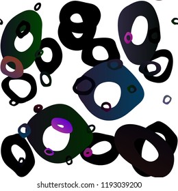 Dark Purple, Pink vector seamless template with spots. Abstract illustration with colored bubbles in nature style. Trendy design for wallpaper, fabric makers.