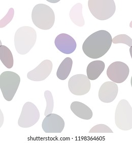 Dark Purple, Pink vector seamless template with spots. Glitter abstract illustration with blurred drops of rain. Pattern for trendy fabric, wallpapers.