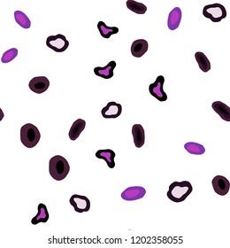 Dark Purple, Pink vector seamless backdrop with dots. Beautiful colored illustration with blurred circles in nature style. Pattern for design of fabric, wallpapers.