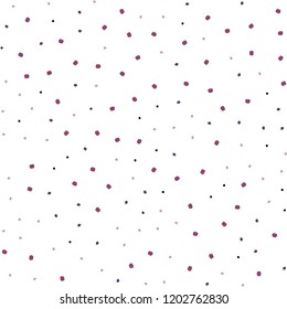 Dark Purple, Pink vector seamless background with bubbles. Abstract illustration with colored bubbles in nature style. Template for business cards, websites.
