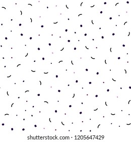 Dark Purple, Pink vector seamless backdrop with dots and lines. Design with connection of dots and lines on colorful background. Pattern for design of window blinds, curtains.