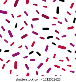 Dark Purple, Pink vector seamless texture with colored lines. Blurred decorative design in simple style with lines. Smart design for your business advert.