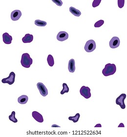 Dark Purple, Pink vector seamless layout with circle shapes. Modern abstract illustration with colorful water drops. Pattern for trendy fabric, wallpapers.