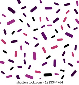 Dark Purple, Pink vector seamless texture with colored lines. Blurred decorative design in simple style with lines. The pattern for ad, booklets, leaflets.