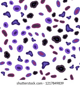 Dark Purple, Pink vector seamless cover with spots. Illustration with set of shining colorful abstract circles. Pattern for design of window blinds, curtains.