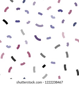 Dark Purple, Pink vector seamless pattern with liquid shapes. Creative geometric illustration in marble style with gradient. Textured wave pattern for backgrounds.