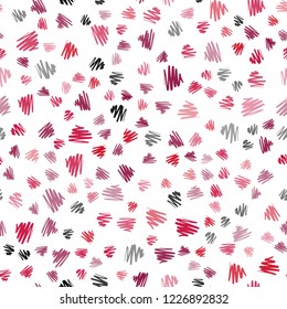 Dark Purple, Pink vector seamless layout with flat lines. Lines on blurred abstract background with gradient. The pattern for ad, booklets, leaflets.