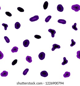 Dark Purple, Pink vector seamless pattern with spheres. Illustration with set of shining colorful abstract circles. Pattern for trendy fabric, wallpapers.