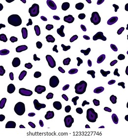 Dark Purple, Pink vector seamless pattern with spheres. Glitter abstract illustration with blurred drops of rain. Pattern for design of fabric, wallpapers.