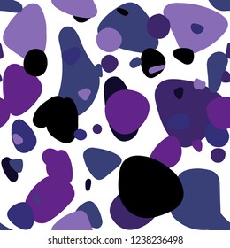 Dark Purple, Pink vector seamless backdrop with dots. Modern abstract illustration with colorful water drops. Pattern for trendy fabric, wallpapers.