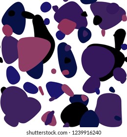 Dark Purple, Pink vector seamless layout with circle shapes. Beautiful colored illustration with blurred circles in nature style. Design for wallpaper, fabric makers.