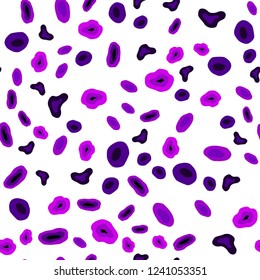 Dark Purple, Pink vector seamless layout with circle shapes. Blurred decorative design in abstract style with bubbles. Pattern for design of fabric, wallpapers.