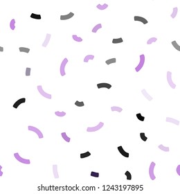 Dark Purple, Pink vector seamless pattern with lamp shapes. Shining crooked illustration in marble style. Marble style for your business design.