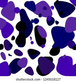 Dark Purple, Pink vector seamless backdrop with dots. Beautiful colored illustration with blurred circles in nature style. Design for textile, fabric, wallpapers.