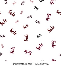 Dark Purple, Pink vector seamless background with words of sales. Gradient illustration with discount signs on white backdrop. Backdrop for ads, leaflets of Black Friday.