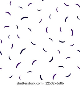 Dark Purple, Pink vector seamless template with wry lines. An elegant bright illustration with gradient. New composition for your brand book.
