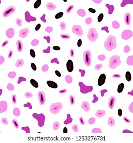 Dark Purple, Pink vector seamless template with circles. Beautiful colored illustration with blurred circles in nature style. Pattern for design of window blinds, curtains.