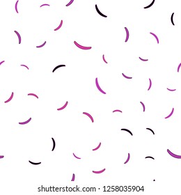 Dark Purple, Pink vector seamless layout with bent lines. Colorful geometric sample with gradient lines.  Colorful wave pattern for your design.