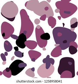 Dark Purple, Pink vector seamless texture with disks. Abstract illustration with colored bubbles in nature style. Texture for window blinds, curtains.